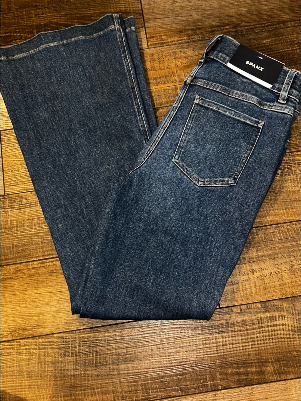 SPANX women’s flare Dark Blue Stretch Denim Jeans